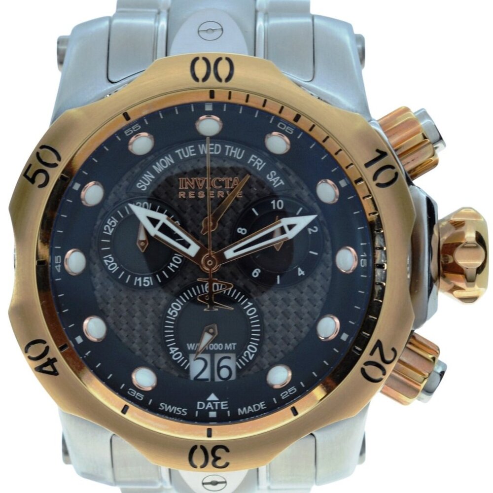Men's 54mm Invicta Venom Reserve Two Tone 1000M Chronograph Watch! Ref: 1541!